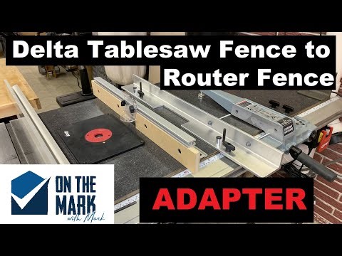 Delta Table saw Fence to Router Table Fence Adapter
