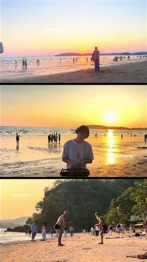 Sunset groove with unexpected beach energy…