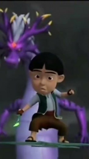 episode Upin dan Ipin melawan naga sakti bangkek