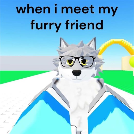 when i meet my furry friend #animation #furry