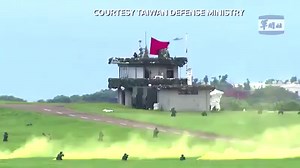 Taiwan's air, sea and land forces conducted live-fire exercises simulating the repulsion of an invading force, with President Tsai Ing-wen saying it showed their determination to 'defend the country’s territory'. https://reut.rs/30mey24 | Reuters