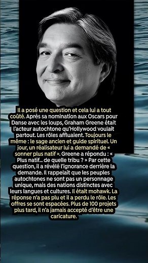 Il n’était pas “l’Indien”. Il était Mohawk.