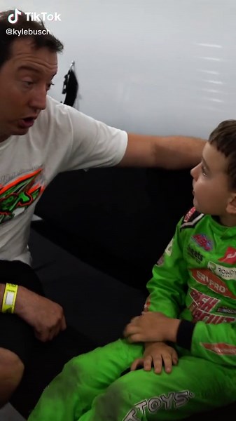 Back in #iowa racing dirt w Brexton #nascar #racing #kylebusch