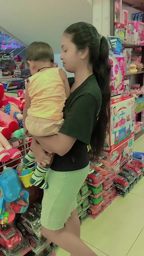A Playful Day at the Toy Store with Mom and Child