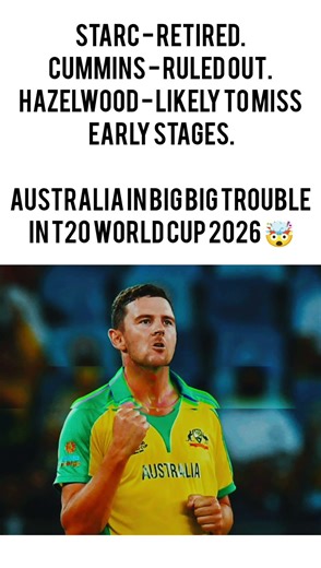Starc - Retired.Cummins - Ruled out.Hazelwood - Likely to miss early stages.#cricket