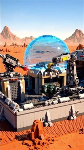 This LEGO Defense Base Is IMPENETRABLE 😳🛡️ #lego #scifi