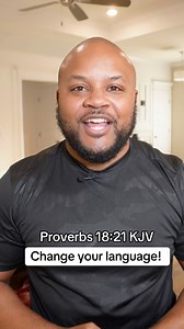 Change your language! #bibleverse #dailydevotional #scriptureoftheday #SpeakLife | Pastor J. Rutland