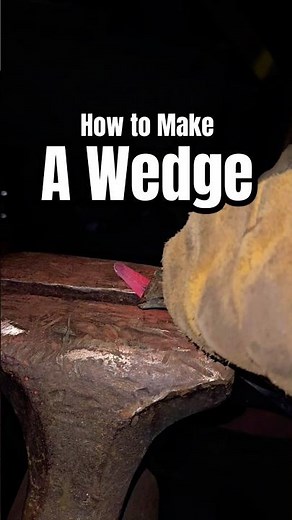 How to Forge a Wedge- Blacksmithing Tip #46