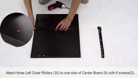 Safeplus 48" Computer Desk with 4 Storage Drawers and Hutch Wood Executive Table for PC Laptop