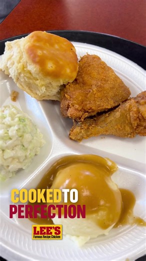 Delicious Lee's Famous Recipe Chicken and Coleslaw