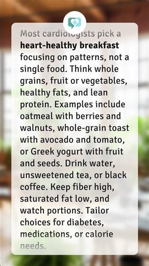 What do cardiologists eat for breakfast?