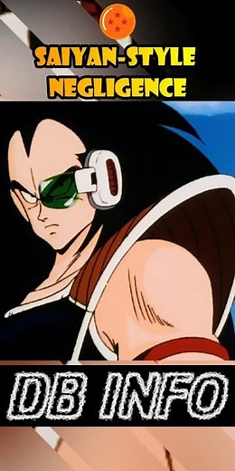 [DBZ] Raditz also possesses the typical Saiyan casual carelessness. #anime #dragonball #dragonballz