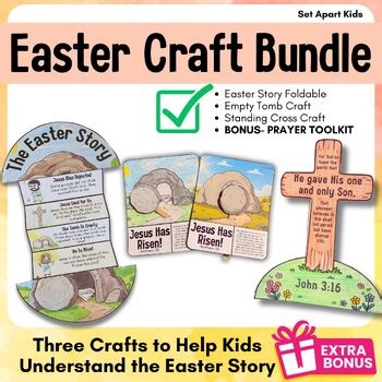 Easter Bible Crafts for Kids | Resurrection Christian Sunday School Activities