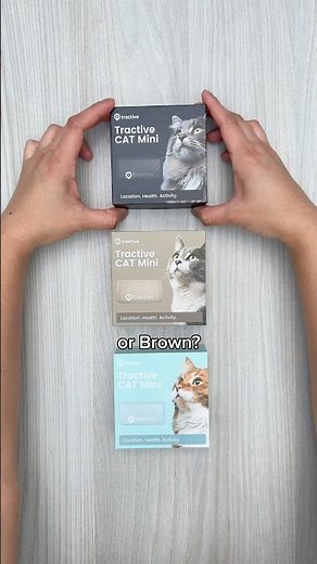 Unboxing Tractive CAT Mini - Mint, Dark Blue, Brown