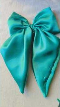 DIY Bow Hair Tie | How to make long tale bow hair tieeasy hair bow tie#hairbow#new #trending #shorts