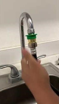 KAPAS Washing machine, how to use adapter to connect water sink faucet