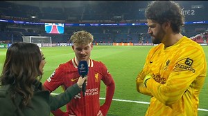 Alisson reflecting on the 'best performance' of his life after Liverpool's win over PSG; goalscorer Harvey Elliott on putting his opportunity away 🖥️ https://rte.ie/sport/soccer/2025/0305/1500262-champions-league-round-of-16-psg-v-liverpool-updates/ #PSGLIV #rtesport #UCL | RTÉ Sport