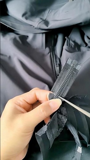夾克外套修改拉鏈教程 Jacket zipper alteration tutorial #zipper #sewingtutorial #sewingtips