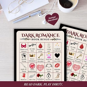 Dark Romance Book Club Bingo, Book Trope Reading Game, Printable Bookish Activity (digital Download) - Etsy UK
