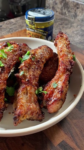 9.9K views · 119 reactions | 6 ingredients. 1 air fryer. The math checks out ... these ribs are easy and tasty. [: @groovyfoodiess] | Better Than Bouillon | Facebook