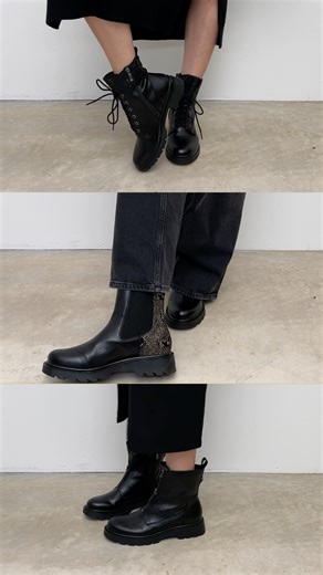 Three boots, three styles, all vegan! Which one’s your favorite? 🖤 | Tamaris