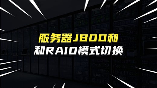 服务器JBOD和RAID模式切换