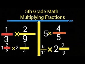 5th Grade Math: Multiplying Fractions||How to Multiply Fractions 5th Grade Math