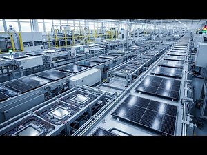 Inside a Solar Panel Factory: Mass Production of Renewable Energy Technology ☀️