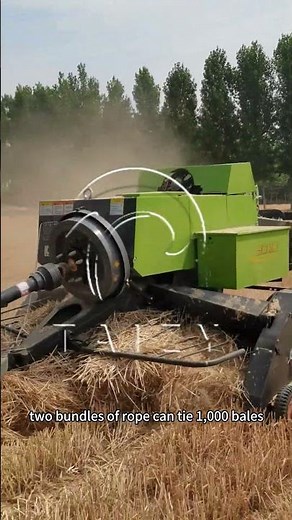 Square Straw Baling Machine | Hay Harvester Baler