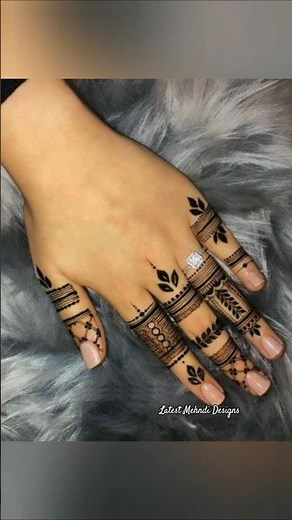 Simple&easy finger Mehndi designs 🌌🌌 #mehndi #mehndidesign #henna #hennadesign #latestmehndidesign