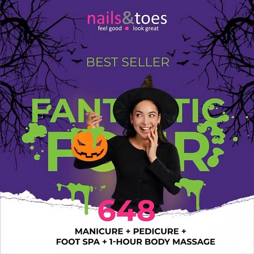 🚧🚨PROMO ALERT🚨🚧 FANTASTIC FOUR Php648 Manicure Pedicure Foot Spa 1 Hour Swedish Massage *prices may change without prior notice Reward Yourself, 💅🏻💆🏻‍♀️💆🏻‍♂️💆🏻👣 You deserve it!💋 "Feel Good and Look GREAT from head to toe", Opens Mon-Sun 10am-8pm Pls. Like our Facebook Page Nails & Toes. Reserve your seat today and say hello to a more confident & well-pampered you. Nails & Toes Feel Good • Look Great For inquiries & reservation contact: Malolos, Bulacan Branch ☎️0939-9360-621 🚦Cent