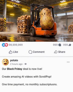 Want scroll-stopping ads without a designer? ScrollPop animates your product, logo, or mascot instantly — no editing required. ✅ Upload ANY image → AI animates ✅ Thousands of templates included ✅ Works for all industries ✅ Weekly new effects Lifetime Deal → scrollpop.ai/ltd | ScrollPop