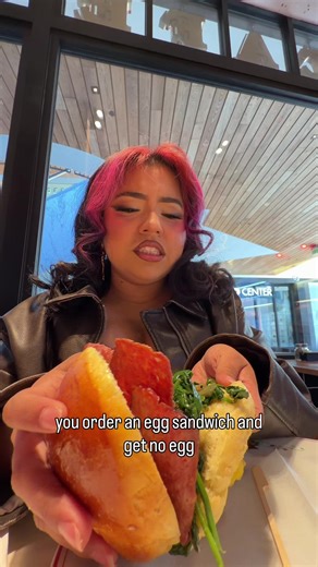 tried Cafe Landwer in Century City for the first time and received an egg sandwich without egg 😭🤣 aside from the funny mishap, the food was pretty basic. I think the sandwich could use a spread to add some more flavor✨ #food #foodie #breakfast #losangeles #centurycity