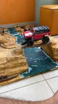 Indoor rc crawler modular track! #rc #rccar #wltoys #rccrawler #offroad #crawler #diorama #carros