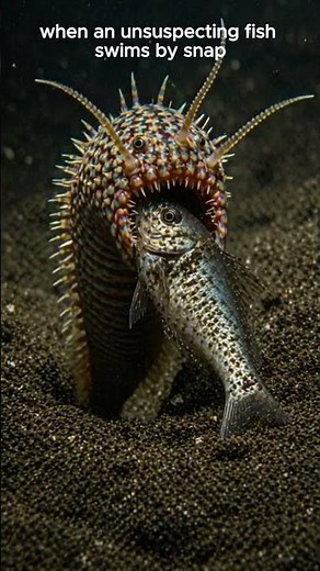 Bobbit worm: Hidden beneath the ocean floor is one of the most terrifying ambush predators #wildlife