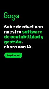 Toma decisiones más rápidas ⚡ y acertadas gracias a nuestro software de facturación y contabilidad, ahora potenciado por IA. 📊 | Sage