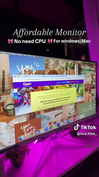 Murang monitor for windows/Mac 🎀✨ no need cpu! #virtualassistant #virtualassistantontiktok #freelance #virtualassistantlife #workstation #workstationsetup #desksetup #desksetups #monitor #monitorgamer #nvision