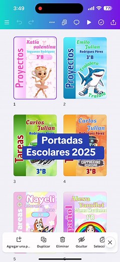 Portadas para cuadernos escolares únicas y editables