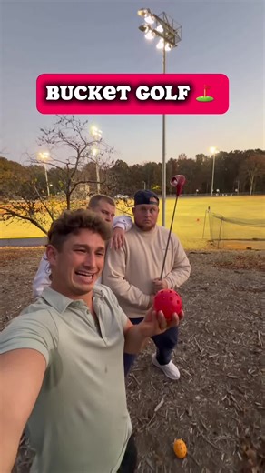 Par 3 Bucket Golf ⛳️ #sports #golf #funny #game #bucketgolf @BucketGolf @JakeAjemian30 @Speed