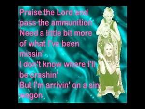 sin wagon dixie chicks lyrics