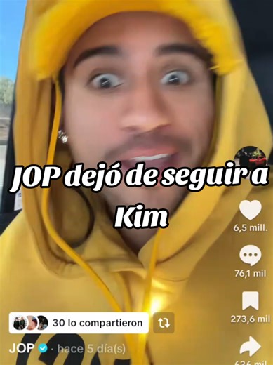 JOP dejó de seguir a Kim: ¿Qué pasó?