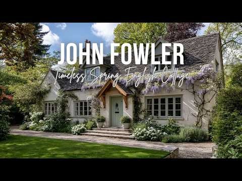 Timeless Spring English Cottage Inspired by John Fowler Heritage Design