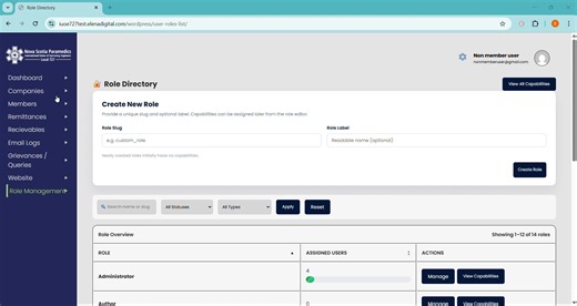 complete admin panal
