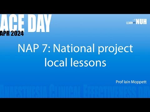 NAP7: National project, local lessons