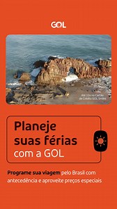 Planeje suas férias com a GOL! Reserve seus voos com antecedência e voe pelo Brasil com tranquilidade. | GOL Linhas Aéreas