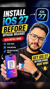 Get iOS 27 Beta on Your iPhone RIGHT NOW! 😱 | Easy Guide #ios27 #apple #ios27beta #shorts