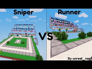 I Remade the Tanqr's Sniper Vs Runner Map in Roblox Bedwars !!