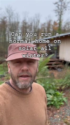 Solar power through the winter, grand designs. Www.bimblesolar.com longer video on YouTube. #selfbuild #offgridliving #granddesigns #dewaltuk #bimblesolar | Big Wood Cabin