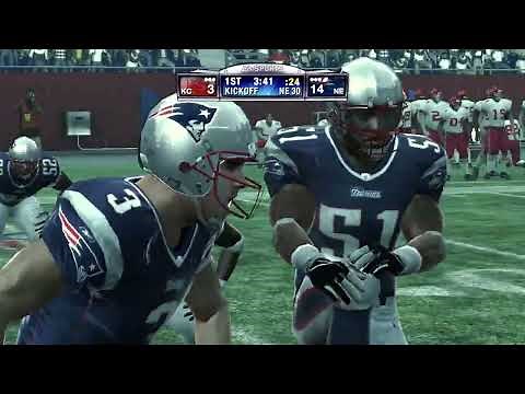 Madden NFL 09 Gameplay - Franchise mode - Kansas City Chiefs vs New England Patriots