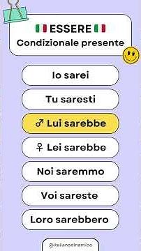 The Italian Verb "ESSERE" in All Tenses 🇮🇹 | TO BE = ESSERE [SUB ITA/ENG] #italian #italianlanguage